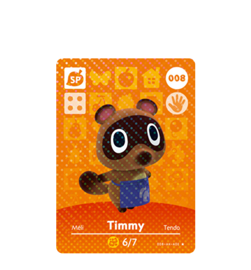 Shari #044 Animal Crossing Amiibo Card Series 1 - Authentic Nintendo, New Never Scanned